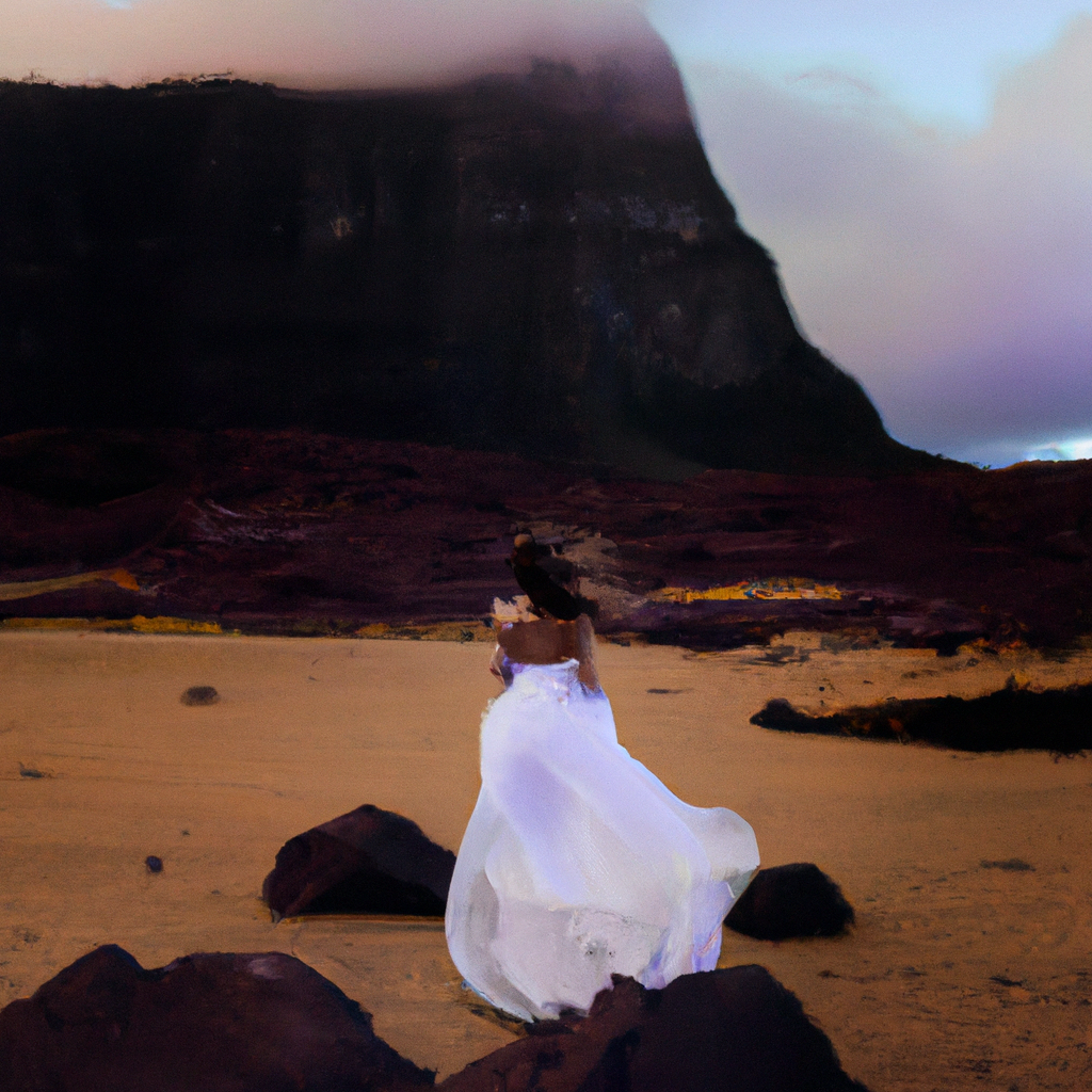 Portrait minimaliste à La Réunion avec robe blanche et lumière douce